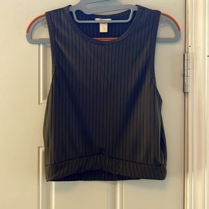 Dark green halter top